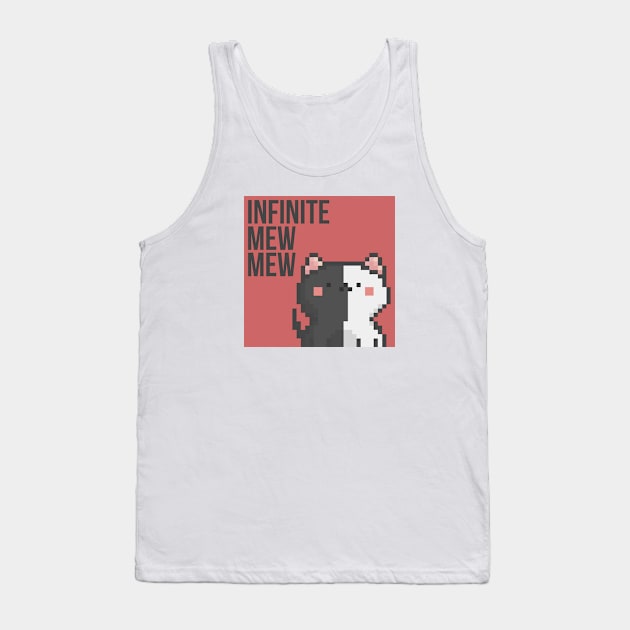 Pixel Cat 051 Tank Top by Infinite Mew Mew